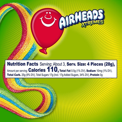 Airheads Rainbow Berry Belt Xtremes, 12 x 12 x 3 oz Case - DOT product image 2