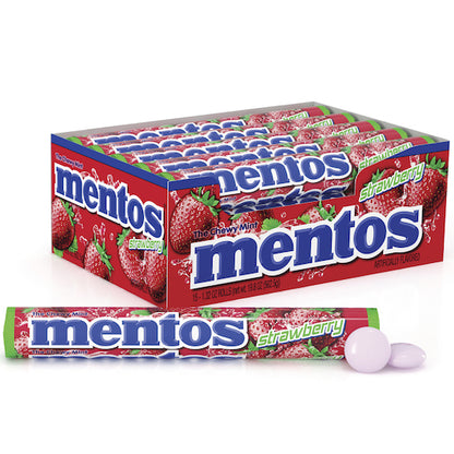 Mentos Strawberry Candy, 24 x 15 x 1.32 oz Case - DOT product image 3