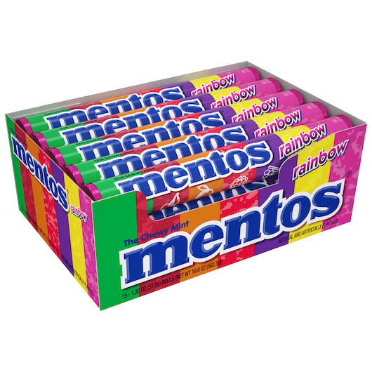 Mentos RAINBOW ROLL VERTICAL SHOWBOX, 24 x 15 x 1.32 oz Case - DOT product image 4