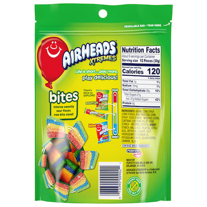Airheads Rainbow Berry Xtremes Bites, 12 x 9 oz Case - DOT product image 2