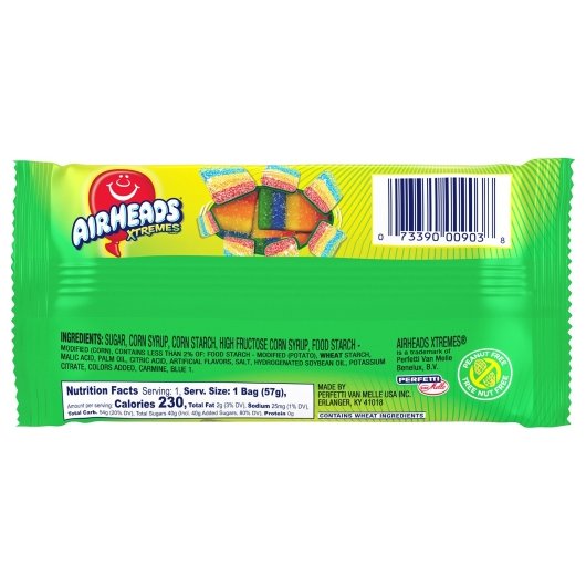 Air Heads Xtremes Rainbow Berry Xtremes Bites Gummy Candy, 8 x 18 x 0.125 lb Case - DOT product image 2