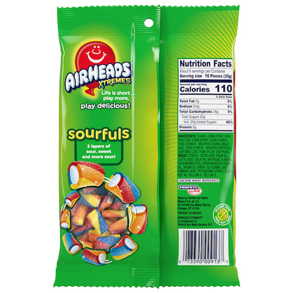 Airheads Xtreme Sourfuls Candy Gummy Candy, 12 x 6 oz Case - DOT product image 2