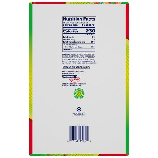 Air Heads Xtremes Rainbow Berry Xtremes Bites Gummy Candy, 8 x 18 x 0.125 lb Case - DOT product image 3