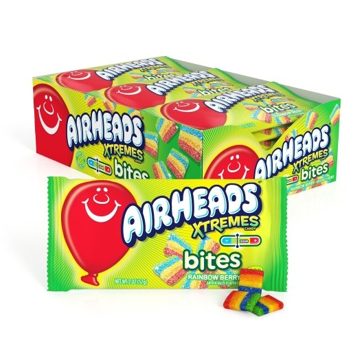 Air Heads Xtremes Rainbow Berry Xtremes Bites Gummy Candy, 8 x 18 x 0.125 lb Case - DOT product image 7