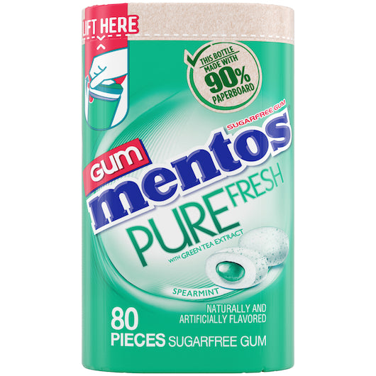 Mentos Gum 80 Count, 6 x 5.644 oz Case - Candy & Confections