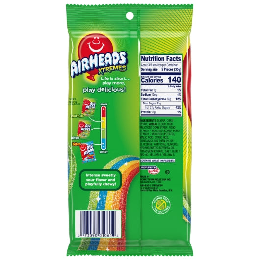 Airheads Rainbow Berry Xtremes, 12 x 4.5 oz Case - Candy & Confections