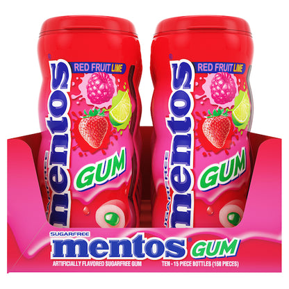Mentos Sugar Free Pure Fresh Red Fruit Lime Gum, 12 x 10 x 15 PC Case - DOT product image 3
