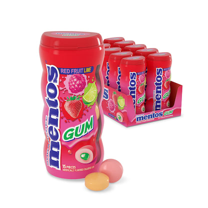 Mentos Sugar Free Pure Fresh Red Fruit Lime Gum, 12 x 10 x 15 PC Case - DOT product image 6