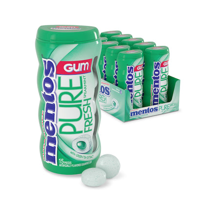 Mentos Sugar Free Pure Fresh Spearmint Gum, 12 x 10 x 15 PC Case - DOT product image 4