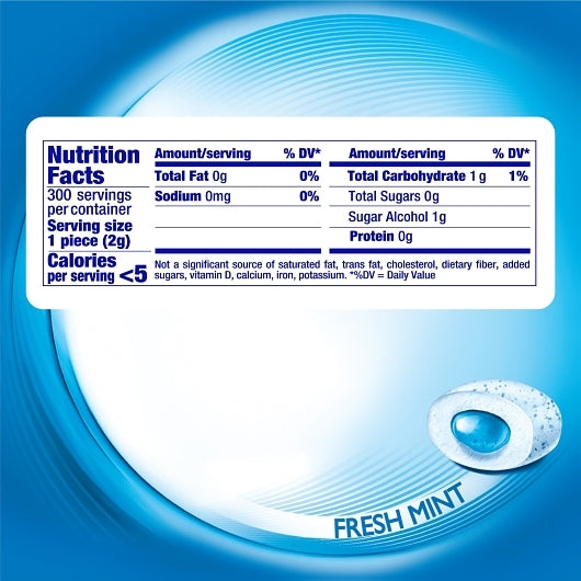 Mentos Sugar Free Pure Fresh Gum Fresh Mint Curvy Bottle, 6 x 6 x 50 PC Case - DOT product image 3