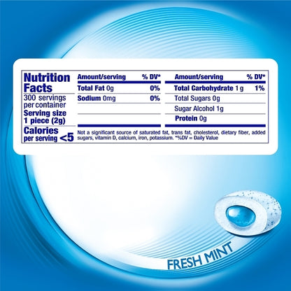 Mentos Sugar Free Pure Fresh Gum Fresh Mint Curvy Bottle, 6 x 6 x 50 PC Case - DOT product image 3