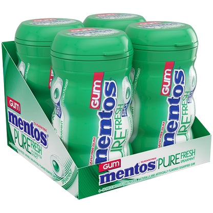 Mentos Sugar Free Pure Fresh Gum Spearmint Curvy Bottle, 6 x 4 x 50 PC Case - DOT product image 5