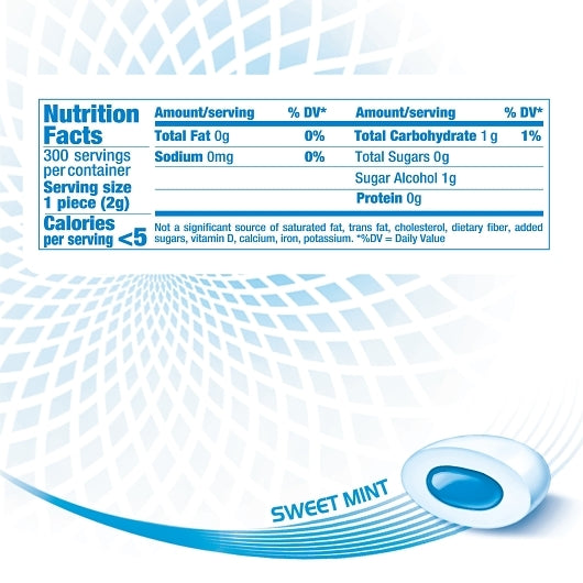 Mentos Sugar Free Pure Fresh Gum Pure White Curvy Bottle, 6 x 6 x 50 PC Case - DOT product image 4