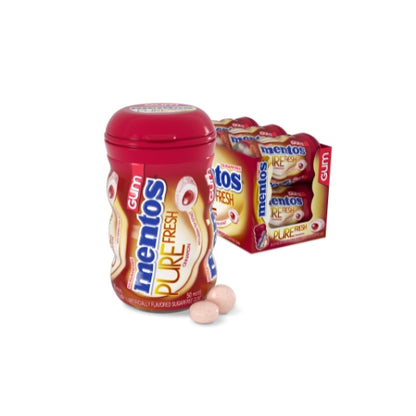 Mentos Sugar Free Pure Fresh Cinnamon Gum Curvy Bottle, 6 x 6 x 50 PC Case - DOT product image 3