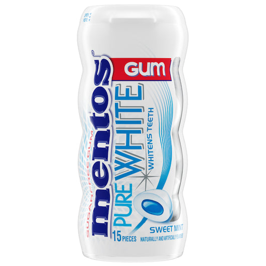 Mentos Sugar Free Pure White Sweet Mint Gum, 12 x 10 x 15 PC Case - DOT product image 4