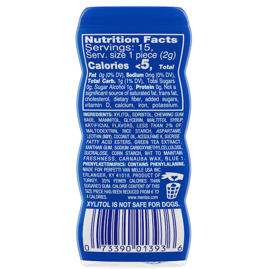 Mentos Pure Fresh Mint Gum, Pocket Bottle, 12 x 10 x 15 PC Case - DOT product image 6