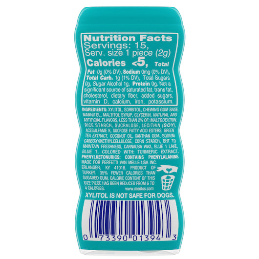 Mentos Sugar Free Pure Fresh Wintergreen Gum, 12 x 10 x 15 PC Case - DOT product image 5