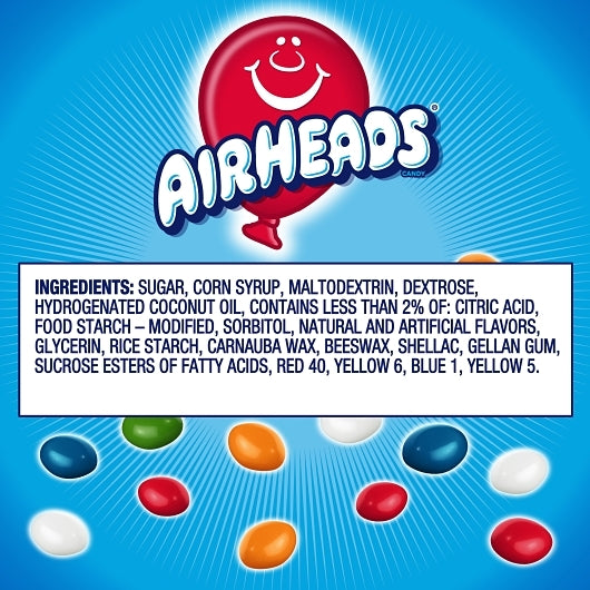 Airheads Original Fruit Bites, 8 x 18 x 2 oz Case - Candy & Confections