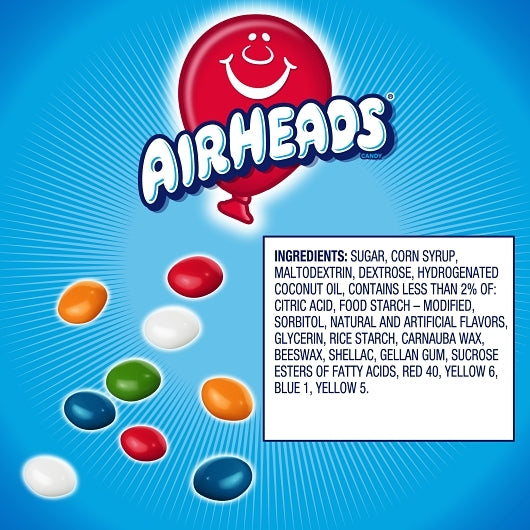 Airheads Original Fruit Bites, 12 x 9 oz Case - Candy & Confections