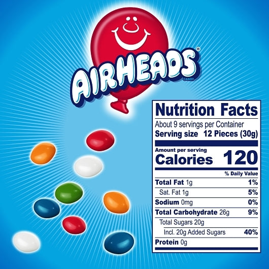 Airheads Original Fruit Bites, 12 x 9 oz Case - DOT product image 3