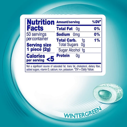 Mentos GUM CURVY BOTTLE WINTERGREEN, 6 x 6 x 50 PC Case - DOT product image 3
