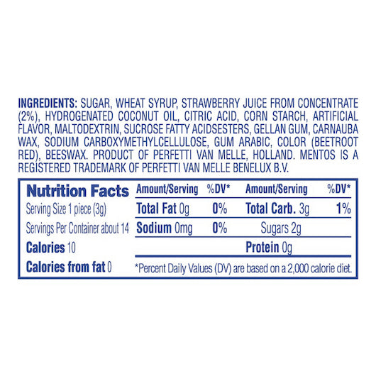 Mentos Strawberry Candy, 24 x 15 x 1.32 oz Case - DOT product image 5