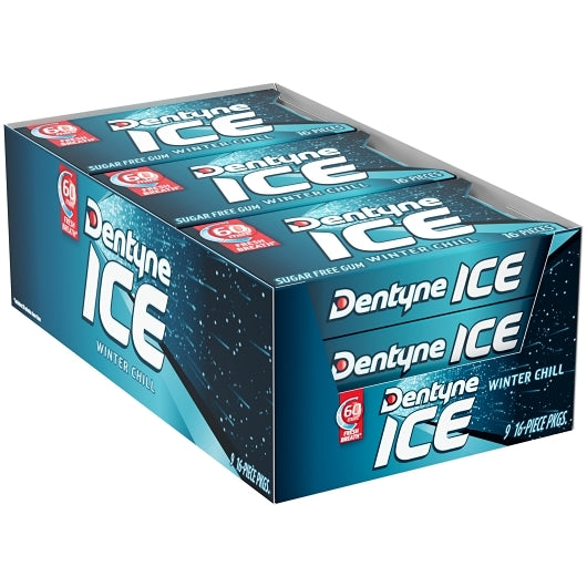 Trident Dentyne Ice Winter Chill, 18 x 9 x 16 ct Case - Candy & Confections - image 2