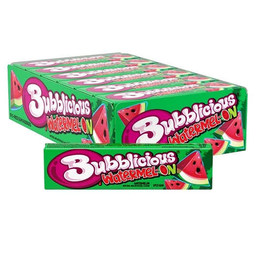 Bubblicious Gum Watermelon, 8 x 18 x 5 ct Case - Candy & Confections - image 2