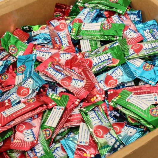 Airheads Mini Bar Assorted Flavors, 1 x 25 lb Case - Candy & Confections