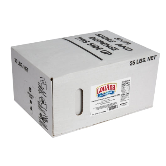 LouAna Oil Louana Coconut Popcorn Bag In Box, 1 x 35 lb Case - Popcorn, Pretzels & Snack Mix
