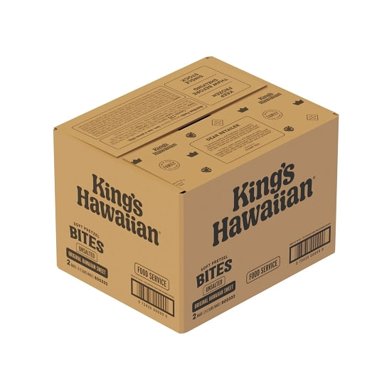 King's Hawaiian Unsalted Soft Pretzel Bites, 1 x 5 lb Case - Popcorn, Pretzels & Snack Mix - image 2