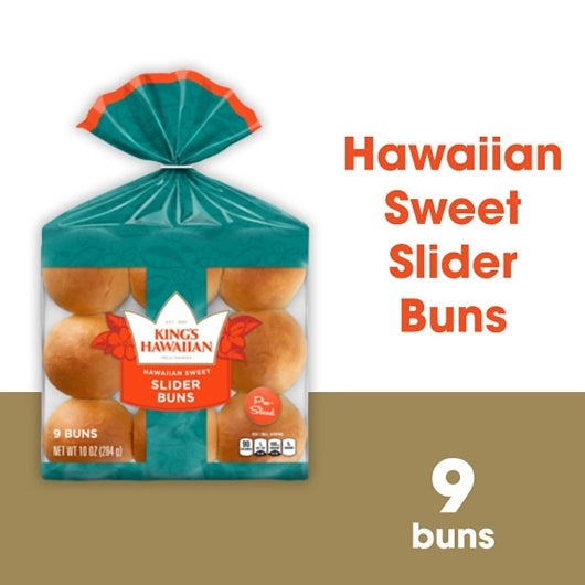 King's Hawaiian Original Pre-Sliced Sweet Slider Buns, 12 x 10 oz Case - Breads, Rolls & Buns