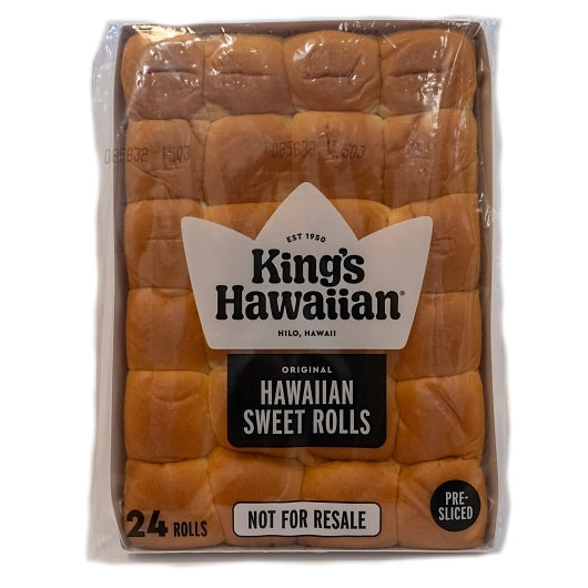 King's Hawaiian Original Sliced Sweet ROLL, 10 x 24 oz Case - Breads, Rolls & Buns