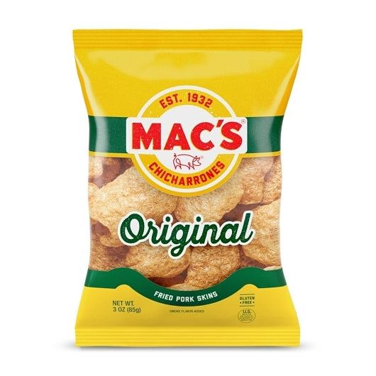 Mac's Original Pork Skins (Case), 12 x 3 oz Case - Meat, Poultry & Seafood - image 2
