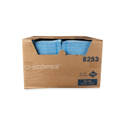 Chicopee 13" X 21" Chix Foodservice; Medium Duty; Blue Towel, 1 x 150 x 1 PC Case - Cleaners & Sanitizers