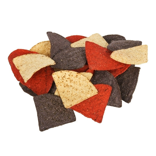 Mission Foods Tri-Color Triangle Tortilla Chips, 6 x 2 lb Case - DOT product image 3
