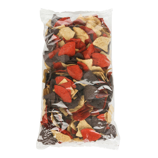 Mission Foods Tri-Color Triangle Tortilla Chips, 6 x 2 lb Case - DOT product image 2