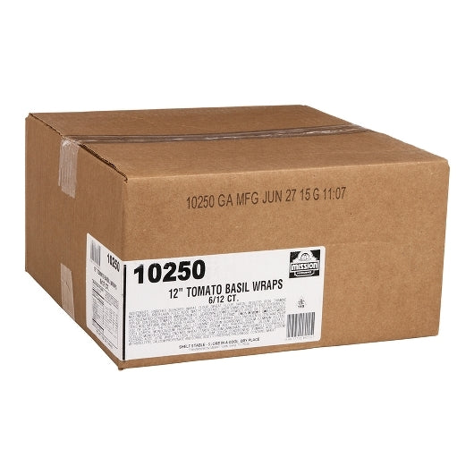 Mission Foods 12 Inch Tomato Basil Wraps, 6 x 12 ct Case - DOT product image 8