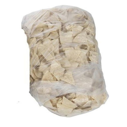 Mission Foods Pre-Cut Unfried 4 Cut Thin White Chips, 1 x 20 lb Case - Snacks