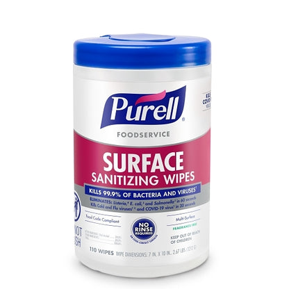 Purell Foodservice Surface Wipes, 1 x 6 each Case - Cleaners & Sanitizers