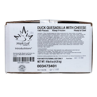 Maple Leaf Farm Ready to Cook Duck Quesadilla, 4 x 25 x 1.5 oz Case - DOT product image 7