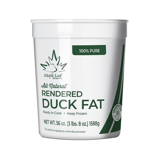 Maple Leaf Farm Fat Rendered Duck, 3 x 56 oz Case - Frozen & Refrigerated