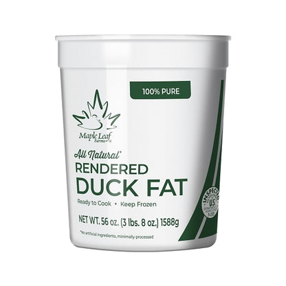 Maple Leaf Farm Fat Rendered Duck, 3 x 56 oz Case - Frozen & Refrigerated