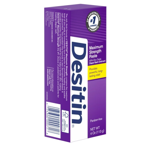 Desitin Maximum Strength Diaper Rash Ointment Cream, 6 x 6 x 4 oz Case - DOT product image 5