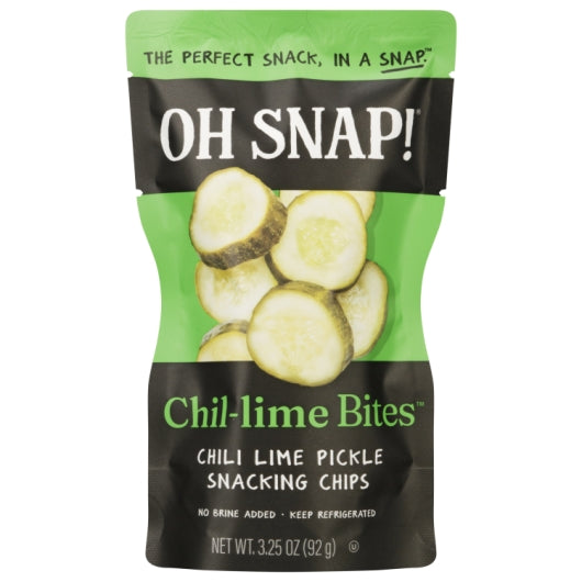 Oh Snap Chili Lime Pickle Bites Pouches, 12 x 3.25 oz Case - Condiments & Sauces - image 2