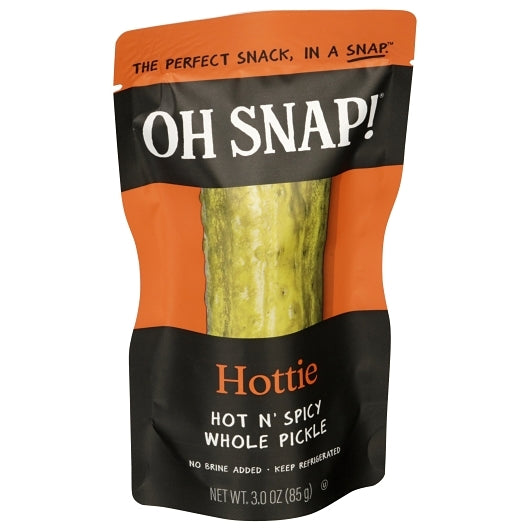 OH Snap Hottie Hot Pickle Whole Single Serve Pouch, 12 x 3 oz Case - DOT product image 3