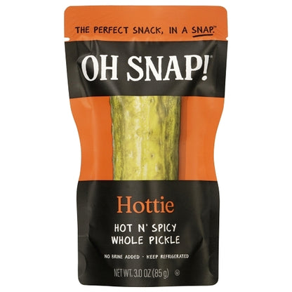 OH Snap Hottie Hot Pickle Whole Single Serve Pouch, 12 x 3 oz Case - DOT product image 2
