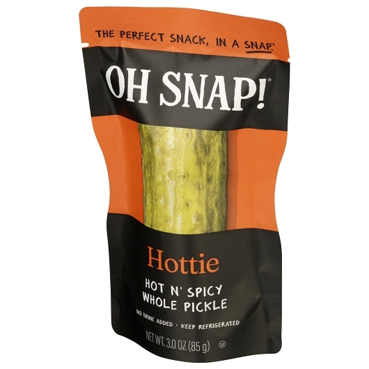 OH Snap Hottie Hot Pickle Whole Single Serve Pouch, 12 x 3 oz Case - DOT product image 5