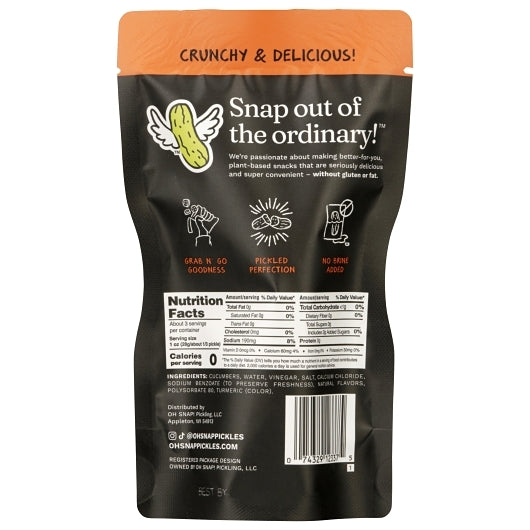 OH Snap Hottie Hot Pickle Whole Single Serve Pouch, 12 x 3 oz Case - DOT product image 8