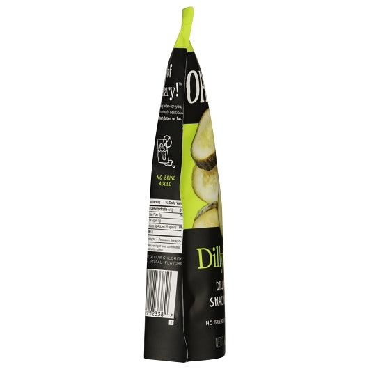 Oh Snap Dilly Dill Dilly Bites Snacking Cuts Pickle Chip Single Serve Pouch, 12 x 3.25 oz Case - DOT product image 5